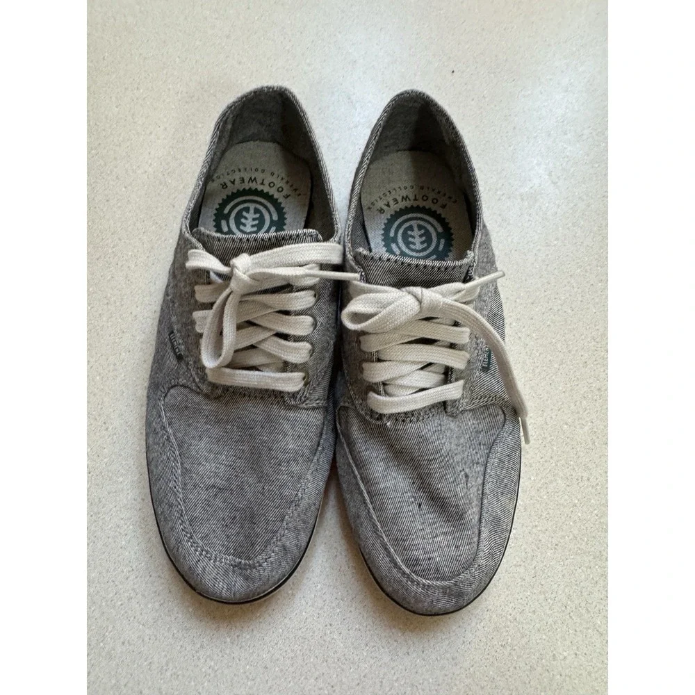 ELEMENT  Mens Footwear Canvas Skate Shoes Size 5 BOWERY Newspaper